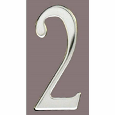 MAILBOX ACCESSORIES Stnls Steel Address Numbers Size - 3 Number - 2-Stainless Steel SS3-Number 2